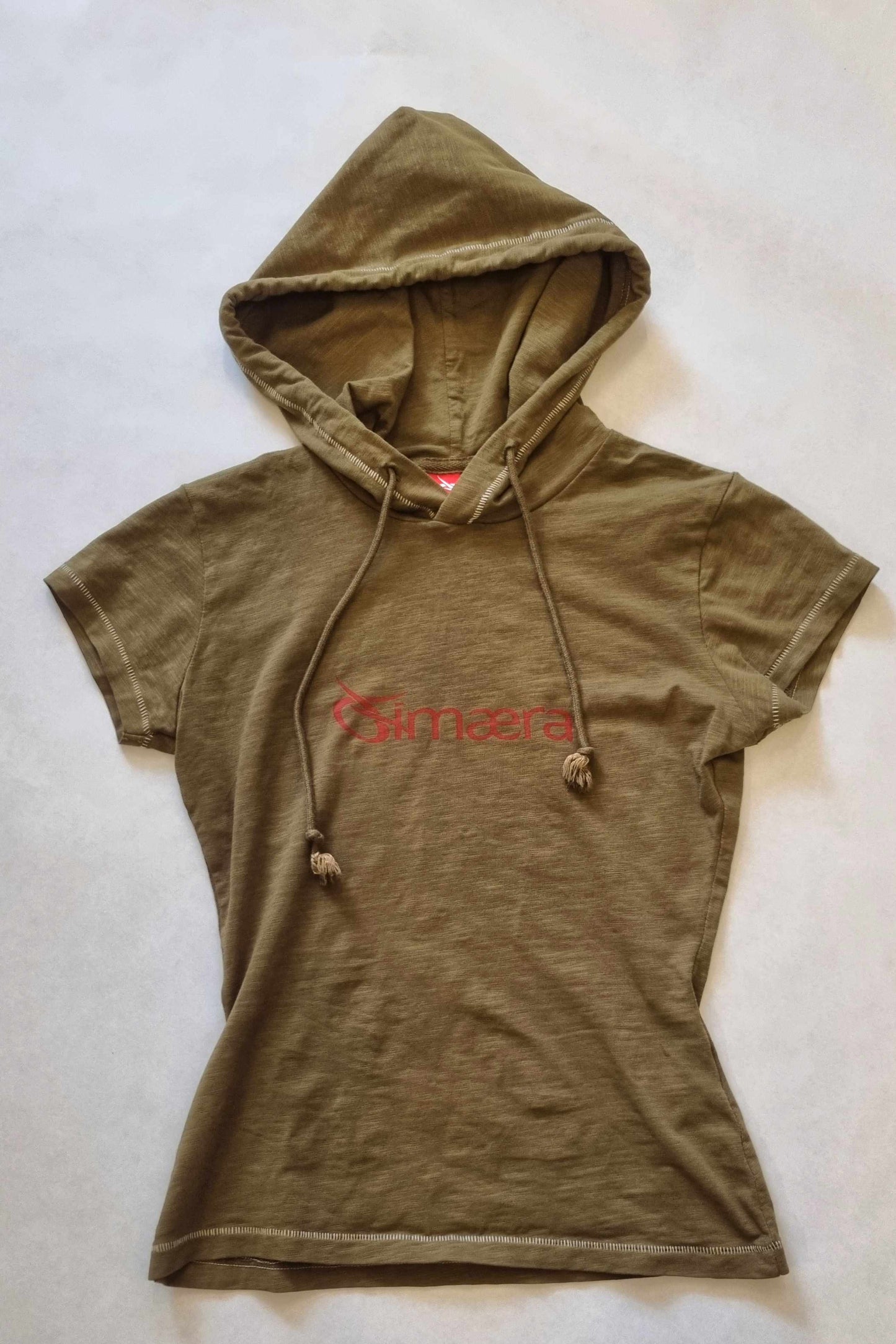 Hooded T-shirt - Olive green