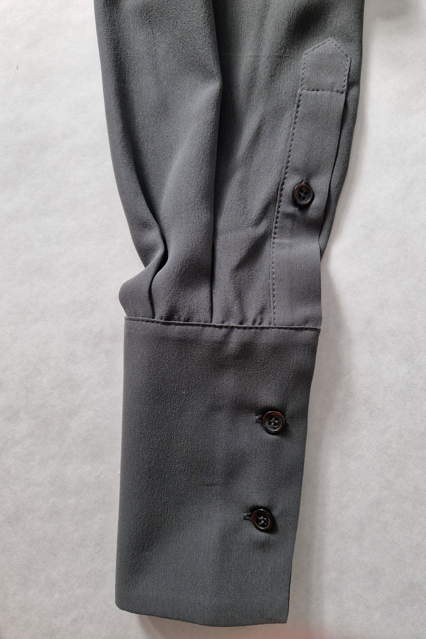 Silk Mousseline Button-Up Shirt – GOTS Certified Deadstock Silk with Shirred Waist