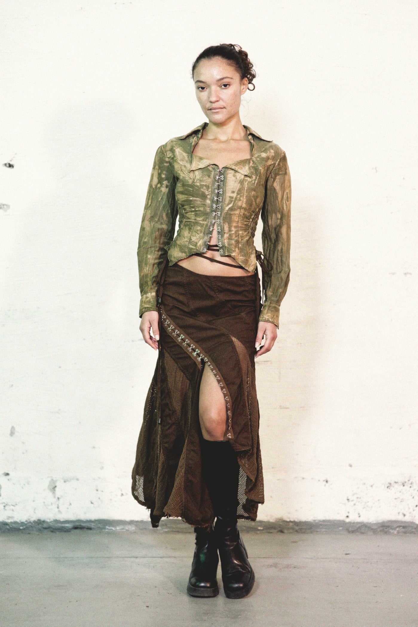 Double Collar Voile Shirt