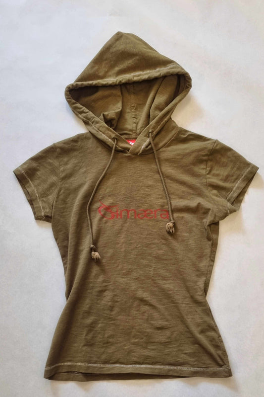 Hooded T-shirt - Olive green